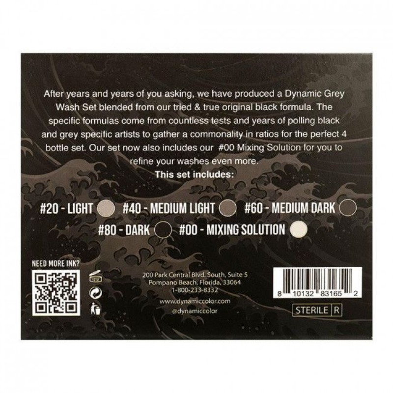 DYNAMIC GREY WASH SET 5 x 120 ML
