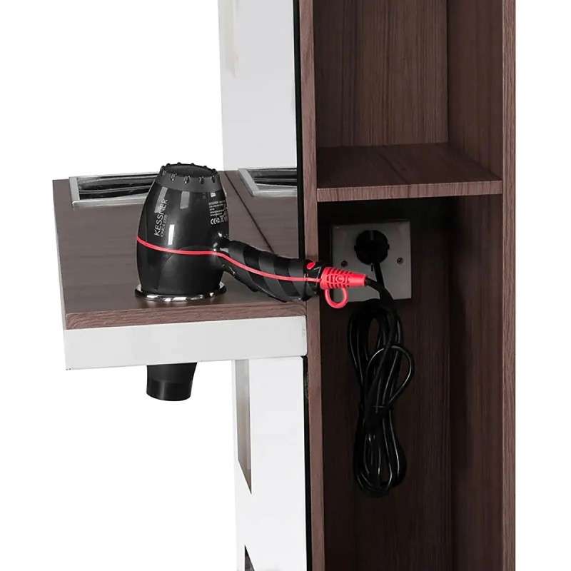 kappersconsole wit bruin kappersconsole wit bruin